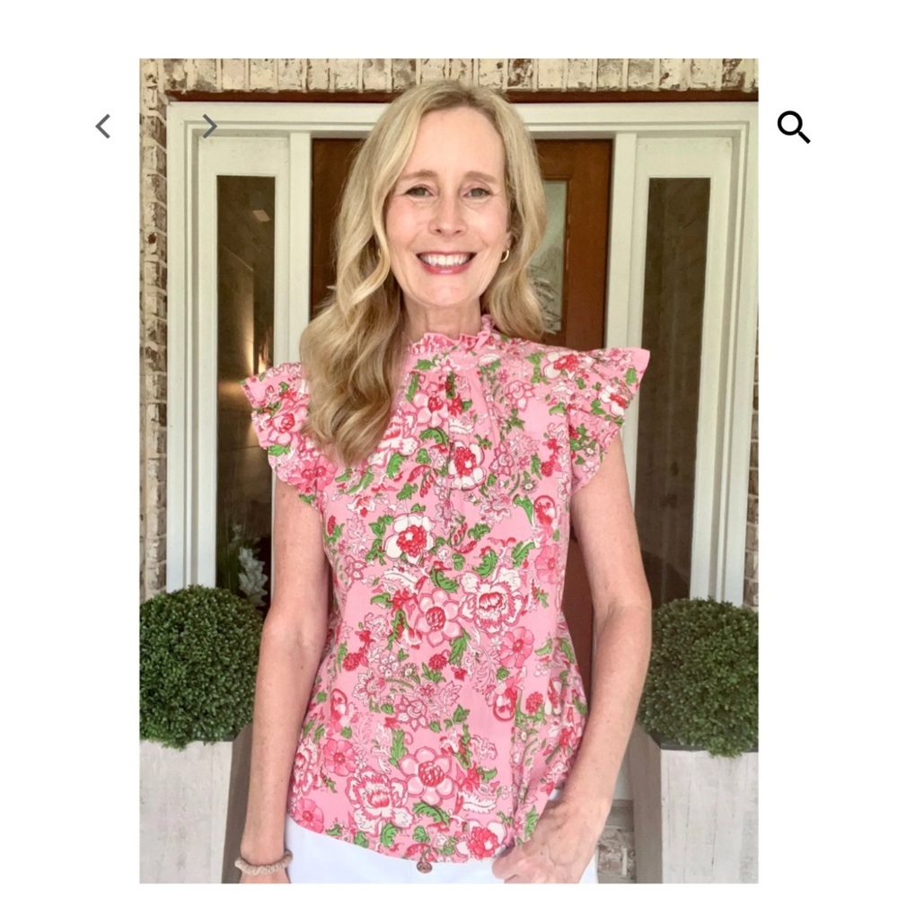 THML Flower Print Top Size Small - Picture 6 of 7